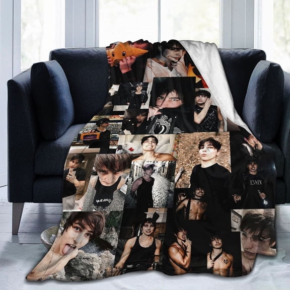 Ultra-Soft Micro Fleece Warm Sam and Colby XPLR Blanket Throw Fluffy Fleece Blanket Decorative Quilt Four Seasons Lightweight For Couch Sofa Travel Camping Office 60"X50"