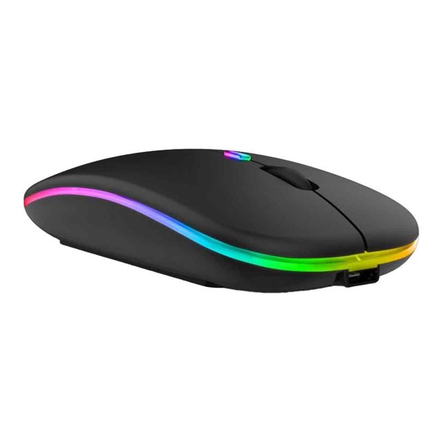 PC Mouse Wireless Bluetooth and Radio for Computer Laptop MAC Rechargeable LED