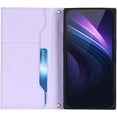 thumbnail image 4 of Crossbody Wallet for iPhone 13 Pro Max Case with Adjustable Lanyard Strap Card Holder 6.7",PU Leather Zipper Handbag Purse Kickstand Lattice Pattern Cover Case for Men Women Girl,Purple, 4 of 7