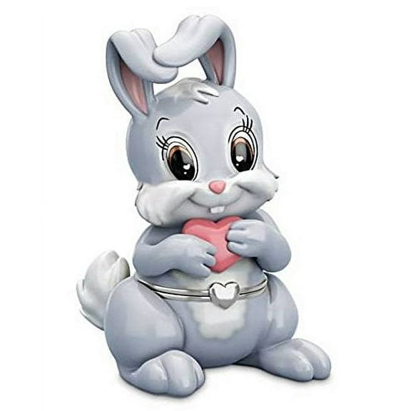 The Bradford Exchange Granddaughter, Some-Bunny Loves You Limoges-Style Porcelain Music Box