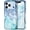 Blue Cyan, variant on Case Compatible with iPhone 17 Pro Case 6.3 Inch 2025, Marble Pattern 3 in 1 Heavy Duty Shockproof Full Body Rugged Hard PC+Soft Silicone Drop Protective Women Girl Phone Cases, Blue Cyan
