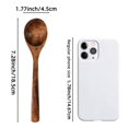 thumbnail image 4 of 8 PCS Wooden Spoons for Eating, Cooking & Serving - 7.28 Inch Wooden Honey Spoons for Tea, Coffee Stirring, Soup & Dessert - Wooden Teaspoons & Table Spoon Set, 4 of 10