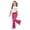 Hot Pink, variant on Cute Outfits For Girls Stylish Casual Outfit Flared Pants With Short Sleeve Top Comfortable Playwear 2 Piece Soft Clothes Set Girls Summer Outfits 8-13 Years