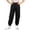 Black, variant on Child Boys Girls Cargo Pants Casual Summer Kids Solid Trousers with Pockets Toddler Cat Pants