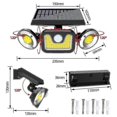 thumbnail image 2 of Ultra Powerful 83led Outdoor Solar Lamp With Motion Detector, Ip65 Waterproof Solar Spotlight Outdoor Lighting, 2 of 2