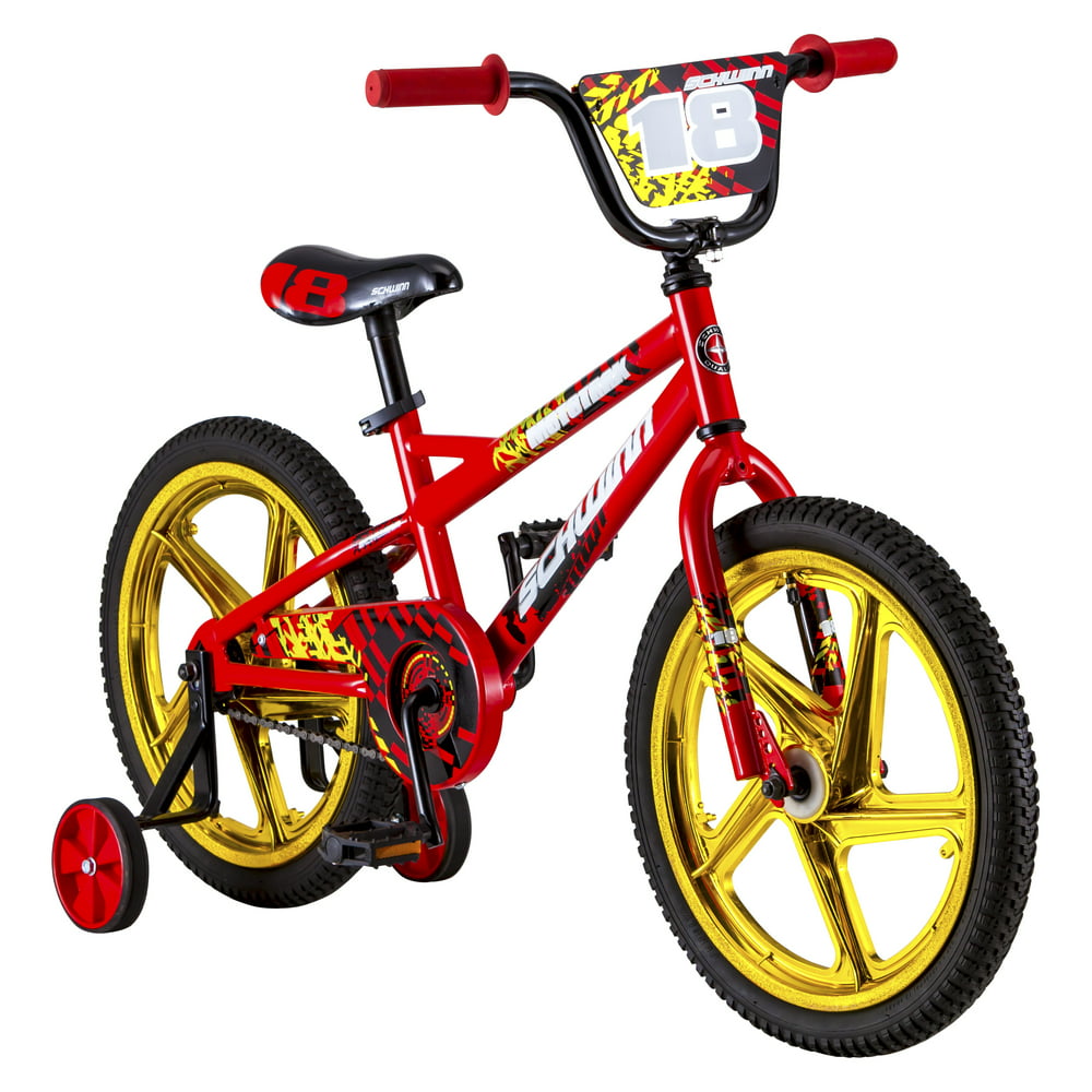 Schwinn Mototrax Boy's Sidewalk Bike, 18inch mag wheels, ages 5 7