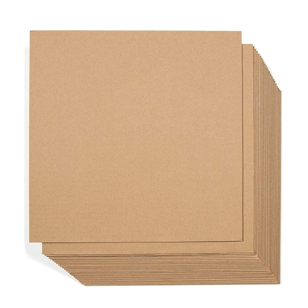 HAKZEON 50pcs 8.5 x 11 inch Corrugated Cardboard Paper, Cardboard Sheets Inserts, Flat Cardboard Squares Separators, Packing Paper for Mailing, DIY