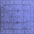 thumbnail image 1 of Ahgly Company Indoor Square Oriental Blue Industrial Area Rugs, 8' Square, 1 of 4