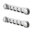 thumbnail image 1 of 2PCS Multifunctional Bathroom Wall Hooks, Suction Cup Hooks Wall Mounted Towel Hooks, Bathroom Towel Holder Shower Hooks, 1 of 5