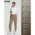 thumbnail image 6 of BALEAF Women's Stretch Pants Fleece lined Winter Travel Pants Waterproof Thermal Cold Weather Gear Pockets Work Golf Casual Brown M, 6 of 7