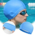 thumbnail image 3 of Silicone Swim Cap for Adult Long Hair Comfortable Water Sports Pool Training Hat, 3 of 3