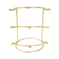 thumbnail image 1 of TISHITA Wedding Tiara Support Stand Metal Bridal Headband Display Rack for Girl Room Gold 3 Tier, 1 of 8