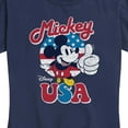 thumbnail image 3 of Disney - Mickey USA - Women's Short Sleeve Graphic T-Shirt, 3 of 5