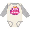 thumbnail image 3 of Inktastic I Love My Mamaw grandchild gift Girls Long Sleeve Baby Bodysuit, 3 of 5