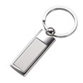thumbnail image 1 of Aeropen internationale K-124 2 Tone Argent Rectangulaire Key Ring, 1 of 1