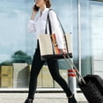 thumbnail image 5 of FORMRS Canvas Laptop Tote Bag for Women with 15.6" Computer Compartments Shoulder Handbag, Colorful Plane, 5 of 7