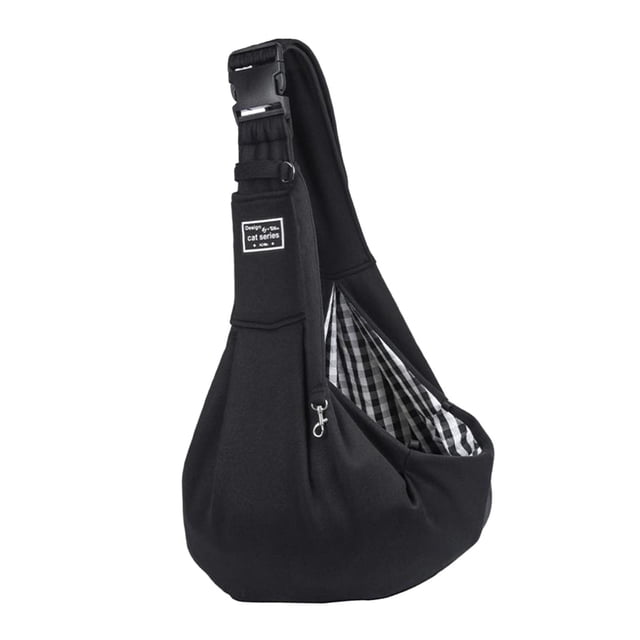 Hand Carrier Bag Cat Dog Bolso de hombro plegable individual Negro Zulema Mascotas Carrier Sling