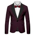thumbnail image 4 of Fgnfyis Blazer for Men Mens Tailored Fit Suit Coat for Business Party Wedding and Events with Stylish Collar Design Versatile Mens Jacket XXL, 4 of 6