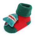 thumbnail image 4 of BULLPIANO Christmas 3D Cartoon Anti-Slip Baby Booties Socks, Infants Newborn Winter Warm Floor Slippers Socks, Size 0-12 Months, 4 of 5