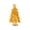 Yellow, variant on Handmade Glass Christmas Tree Figurine Tabletop Ornament Brushed Craft Decorative Desktop Sculpture Holiday Display Piece