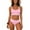 Pink, variant on Bikini Btahing Suits for Women Double Support Plus Size Swimwear Solid Summer Green Womens Bathing Suits L