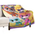 thumbnail image 2 of Manta SuperKitties de franela suave y acogedora con dibujos animados para niños y niñas, mantas de vellón cálidas de lujo para sofá, cama, camping, viajes, 60 x 80 pulgadas, 2 of 8