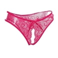 thumbnail image 1 of Tanga sexy con entrepierna abierta, bragas de cintura baja con espalda en T, lencería, ropa de dormir Rosado, 1 of 9