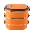 thumbnail image 2 of Bento Box Portable Lunch Box Orange Reusable Insulated For Office ANGGREK Otros, 2 of 7