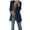Navy, variant on kakina CMSX Women Solid Long Sleeve Office Coat Cardigans Suit Long Jacket Tops Black, L