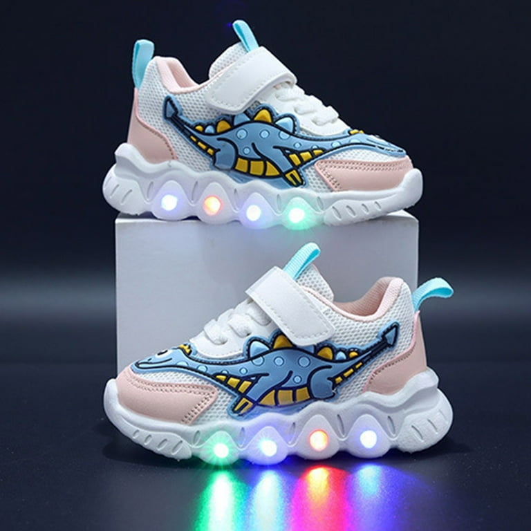 Baby Shoes Girl Formal Cartoon Dinosaur Sports Shoes Mesh