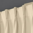thumbnail image 2 of Homi Drapes Double Pinch Pleated Blackout Curtains Thermal Insulated Room Darkening Drapes for Bedroom/Livingroom Along with 2 Panels,Tiebacks,Hooks (Beige, 52"x84"), 2 of 5