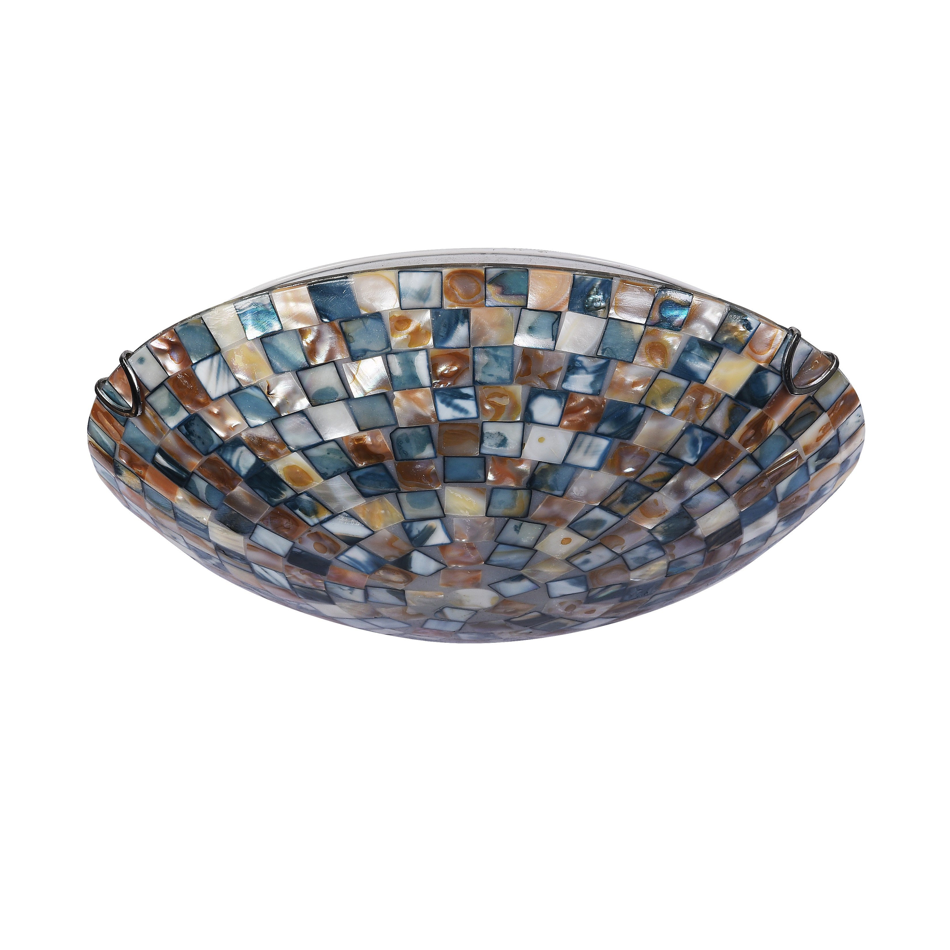 RADIANCE Goods Mosaic 2 Light Flushmount Ceiling Fixture 12" Shade