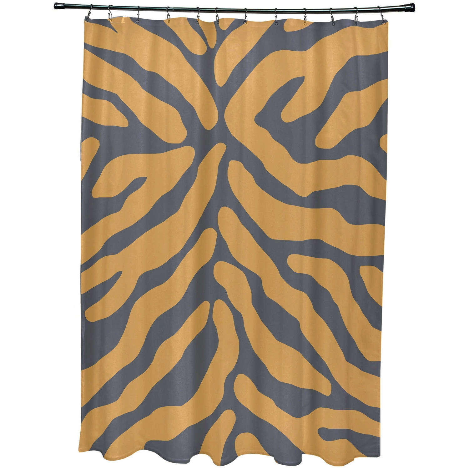 Red Animal Print Shower Curtain E by design SCAN452RE1 Birdwalk