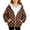 #A01-Coffee, variant on Girls Zip Up Jacket 10-12 Polka Dot Full-Zip Jacket for Kids Cute Oversized Girls Sweaters Fashion Winter Hooded Hoodies for Girls with Pockets