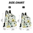 thumbnail image 2 of FORMRS Mini Backpack Purse for Women Quilted Travel Daypack Casual Shoulder Bag, White Flower, 2 of 7