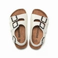 thumbnail image 2 of Kids' & Toddlers' Cork Sandals PU Leather Beach Slides with Non-Slip Sole Family Matching Set Available, 2 of 10