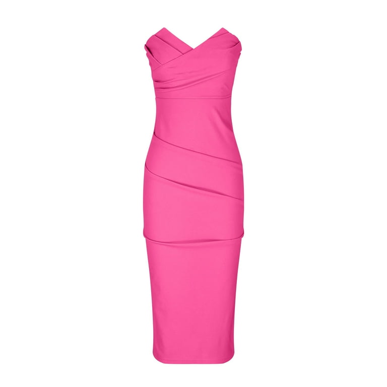 knee length dresses for ladies Summer Cream Midi Dress - US 10 main image 0