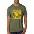 thumbnail image 1 of Straight Outta Oakland Oak Fan | Fantasy Baseball Fans | Mens Sports Premium Tri Blend T-Shirt, Military Green, X-Large, 1 of 4