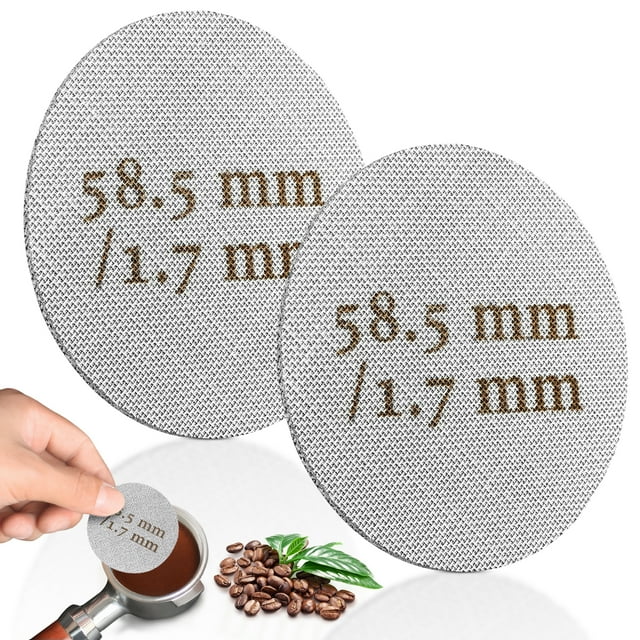 Wosthever Filtro de café expreso para Crema cada vez, filtro reutilizable para Premium, 2 pack/lote Juegos de servir café y té