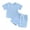 Blue, variant on Bagilaanoe 2pcs Newborn Baby Boy Girl Shorts Set Short Sleeve T Shirt Tops + Shorts 3M 6M 12M 18M 24M Infant Casual Summer Clothes