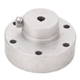 thumbnail image 2 of Acoplamiento de eje de brida de 6 mm Fuerza fuerte Superficie exquisita precisa Plata para conectar el motor y la rueda, 2 of 14