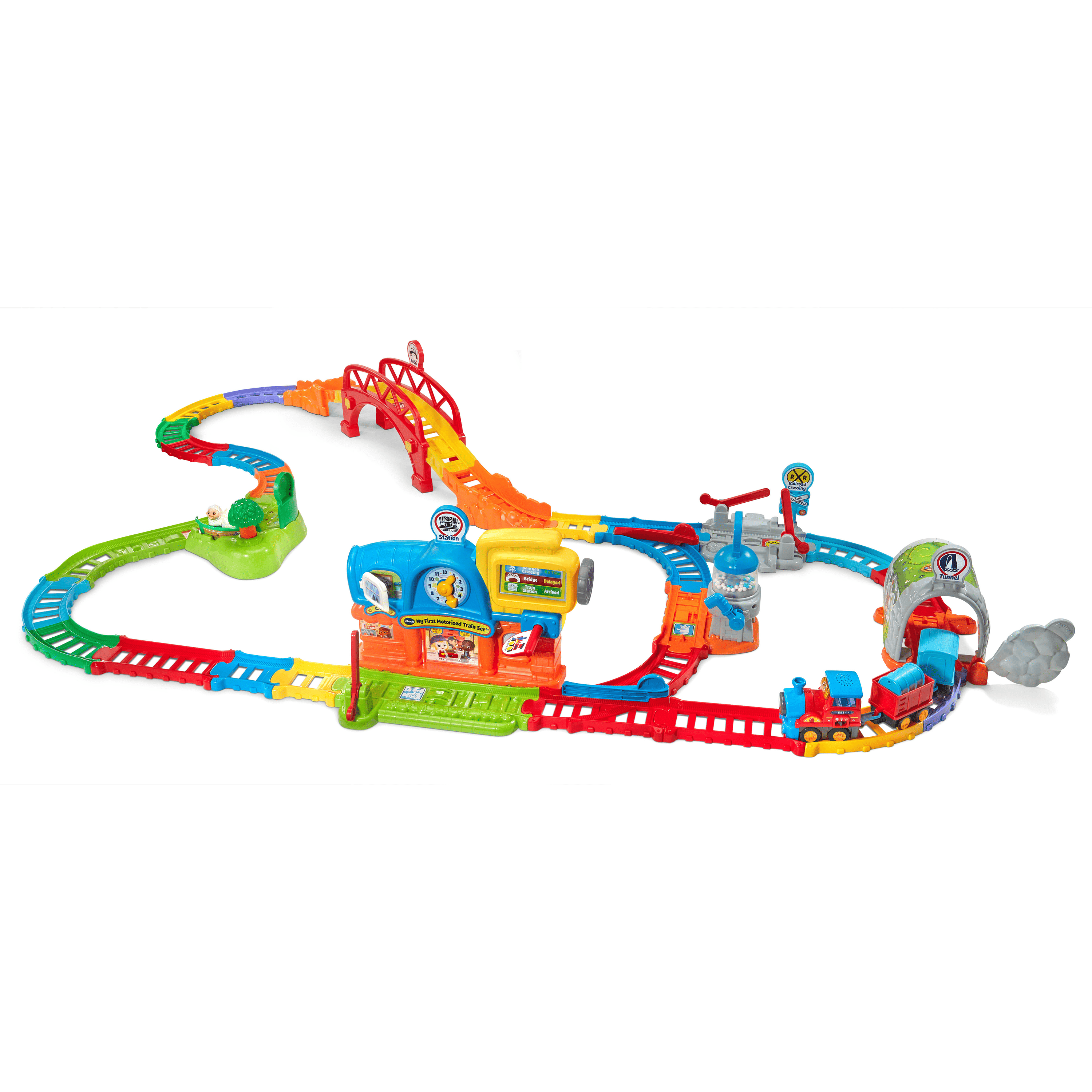 VTech® My First Motorized Train Set with SmartPoint Train - English Version, 1.5+ Yrs