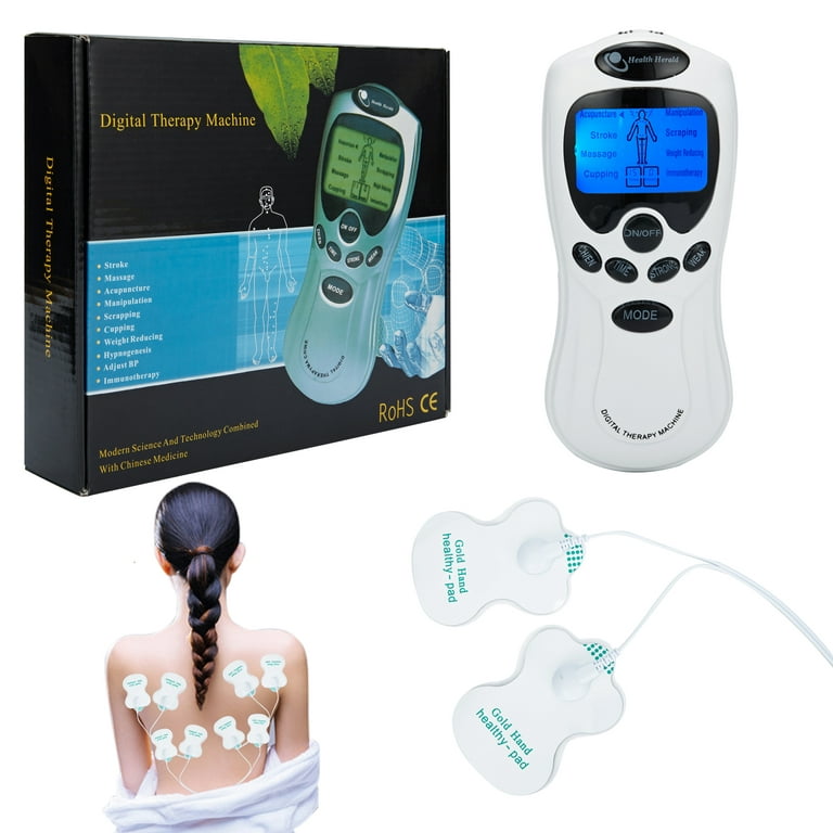 Portable Home Rechargeable Electrical Muscle Stimulator Handheld  Multi-functional Digital Meridian Pain Relief Pulse Massager