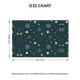 thumbnail image 2 of Placemats Set of 4 / 6, Christmas Snowflake Placemats for Dining Table Indoor/Outdoors Heat Resistant Washable Placemats 18" x 12", 2 of 8