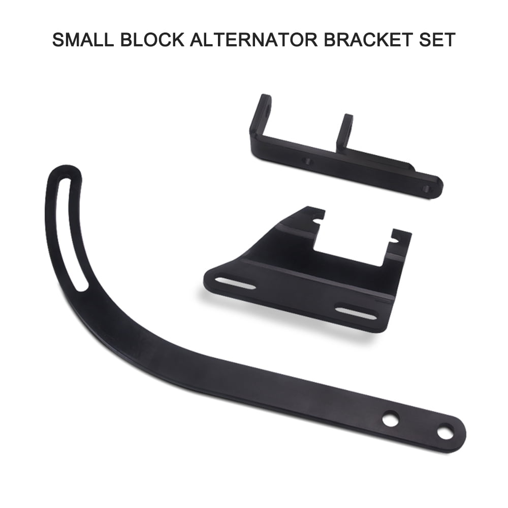 Meterk Small Block Alternator Bracket with SWP Driver Side sbc for