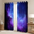 thumbnail image 2 of jejeloiu Universe Starry Night Black Out Curtains,Gradient Purple Blue Curtains Pack of 2 (42x63 Each) For Girls Teens, 2 of 6