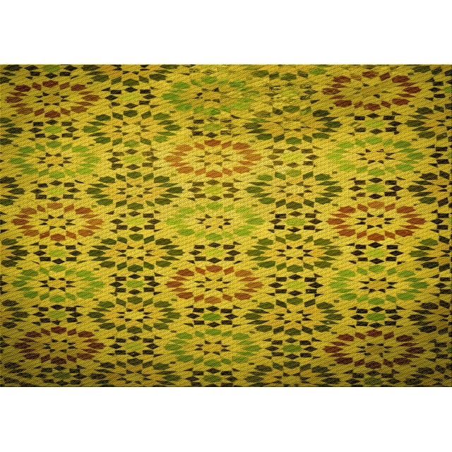 Ahgly Company Tapis d'Intérieur Lavables en Machine, Rectangle Transitionnel Brun Bronze Foncé, 8' x 10'