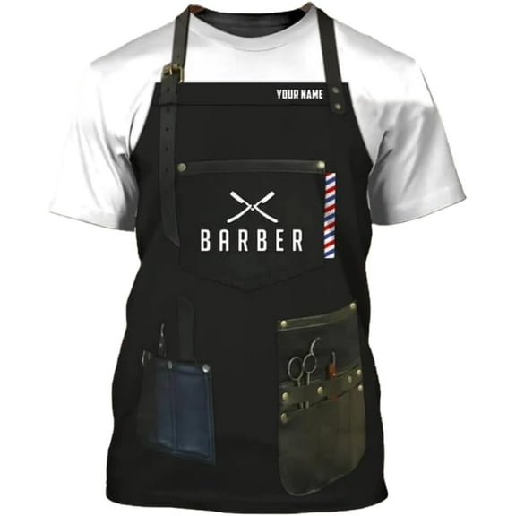 Personalized Barber 3D All Over Printed Shirt Haircutting Hairstylist Funny T Shirt Gift (S)