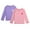 Light Pink/Lilac, variant on Real Love Girls' Rash Guard - 2-Pack Quick Dry Long Sleeve Swim Shirts for Girls (Sizes: 2T-16)