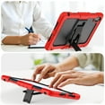 thumbnail image 5 of XYX For MatePad SE 2024 Case 11 inch AGS6-W00, 3in1 Heavy Duty Shockproof Tablet Case with Stand, Shoulder Strap, Red, 5 of 7